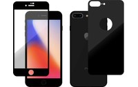 Novodio Total Armor 9H Glass Noir - Vitres protection avant/arrière iPhone 8+
