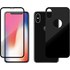 Novodio Total Armor 9H Glass Noir - Vitres protection avant/arrière iPhone X
