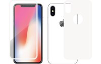 Novodio Total Armor 9H Glass Blanc - Vitres protection avant/arrière iPhone X