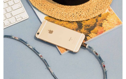 PlusUs LifeStar Premium Denim Checks - Câble Lightning vers USB 1 m