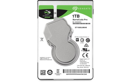 Seagate BarraCuda Pro 1 To - Disque dur 2,5" 7200 tr/min - ST1000LM049