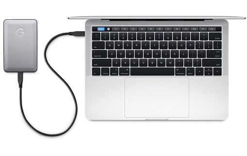 G-Technology G-DRIVE mobile USB-C 1 To Silver - Disque dur externe 2,5"