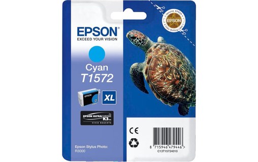 Epson T1572 Cyan - Cartouche d'impression Epson R3000 C13T15724010