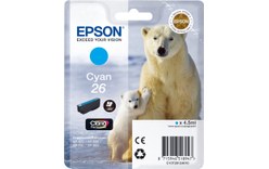 Epson 26 Cyan - 300 pages pour Expression Premium XP-510/600/615/710/750/800