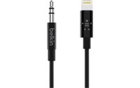 Belkin AV10172BT06-BLK - Câble audio jack 3,5 mm avec connecteur Lightning 180cm