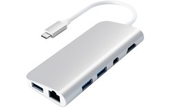 Satechi Adaptateur multimédia Argent - HDMI 4K, mini DisplayPort, USB 3.0