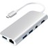 Satechi Adaptateur multimédia Argent - HDMI 4K, mini DisplayPort, USB 3.0