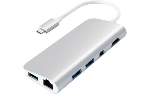 Satechi Adaptateur multimédia Argent - HDMI 4K, mini DisplayPort, USB 3.0