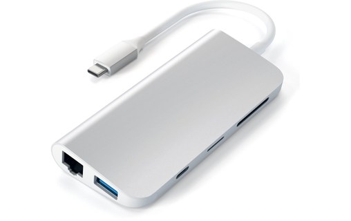 Satechi Adaptateur multimédia Argent - HDMI 4K, mini DisplayPort, USB 3.0