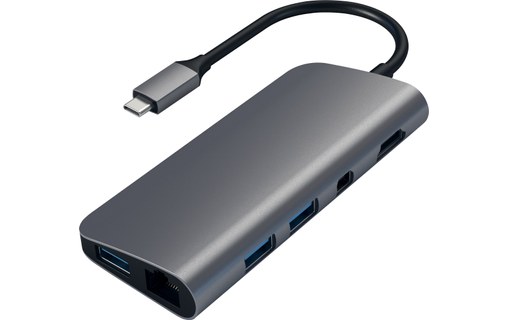 Satechi Adaptateur multimédia Gris sidéral - HDMI 4K, mini DisplayPort, USB 3.0