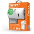 OneAdaptr Twist+ DUO - Chargeur international 2 ports USB + prise chargeur Apple
