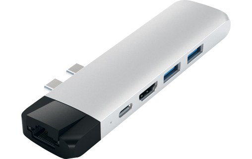 Satechi Type-C Pro Hub Argent - Dock USB-C pour MacBook Pro Touch Bar