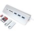 Satechi Hub Type-C Aluminium Argent - Hub USB 3.0 et lecteur de cartes