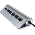 Satechi Hub Type-C Aluminium Gris sidéral - Hub USB 3.0 et lecteur de cartes