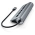 Satechi Hub Type-C Aluminium Gris sidéral - Hub USB 3.0 et lecteur de cartes