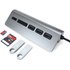 Satechi Hub Type-C Aluminium Gris sidéral - Hub USB 3.0 et lecteur de cartes