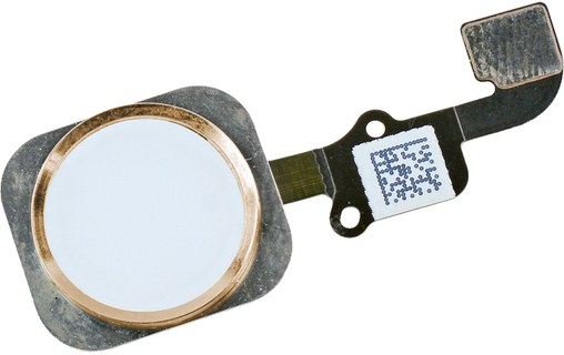 Nappe bouton Home blanc/or iPhone 6 / 6 Plus