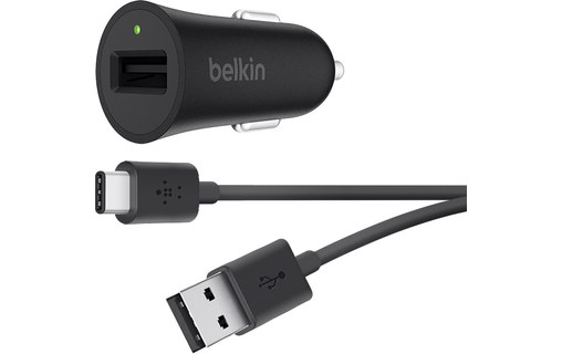 Belkin BOOST UP - Chargeur voiture Quick Charge 3.0 avec câble USB-A vers USB-C