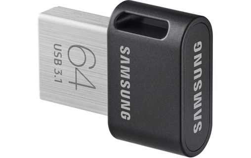 Clé USB Samsung Fit Plus 64 Go - Argent, Gris - USB 3.2