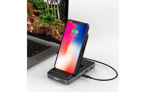 HyperDrive dock USB-C 8 ports et chargeur iPhone sans fil 7,5 W