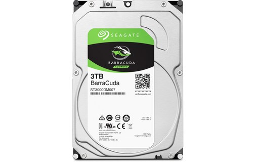 Seagate BarraCuda 3 To - Disque dur 5400 tr/min - ST3000DM007