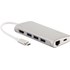 LMP USB-C mini Dock - Dock USB-C 8 ports Argent