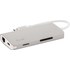LMP USB-C mini Dock - Dock USB-C 8 ports Argent
