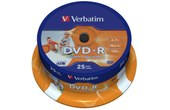 Verbatim DVD-R 4,7 Go 16 X 25 s SP imprimable