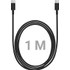 Câble de charge USB-C vers USB-C 1 m Noir (Mâle / Mâle)