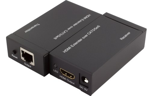 Extender HDMI via Ethernet 60 m - Émetteur et récepteur - Extendeur - Macway