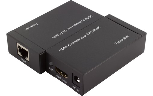 Extender HDMI via Ethernet 60 m - Émetteur et récepteur