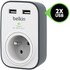 BELKIN SurgeCube - Prise parafoudre 2 x USB 2.0 2.4 A