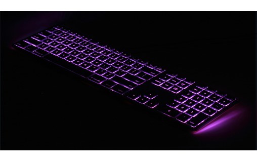 Clavier AZERTY rétro-éclairé pour Mac - USB-C/USB-A - Gris sidéral - Matias