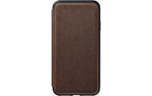 Nomad Rugged Folio Marron - Étui en cuir pour iPhone XS Max