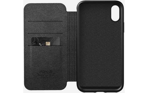 Nomad Rugged Folio Marron - Étui en cuir pour iPhone XS Max