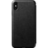 Nomad Rugged Folio Noir - Étui en cuir pour iPhone XS Max
