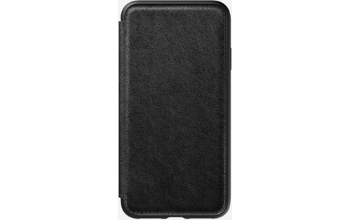 Nomad Rugged Folio Noir - Étui en cuir pour iPhone XS Max