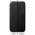 Nomad Rugged Folio Noir - Étui en cuir pour iPhone XS Max