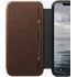 Nomad Rugged Tri-Folio Marron - Etui à rabat en cuir pour iPhone XS Max