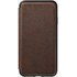 Nomad Rugged Tri-Folio Marron - Etui à rabat en cuir pour iPhone XS Max