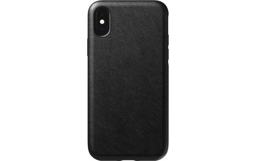 Nomad Rugged Case Noir - Coque antichocs en cuir pour iPhone XS Max