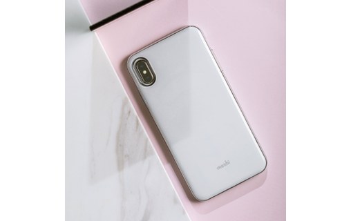 Moshi iGlaze Blanc - Coque de protection pour iPhone XS Max