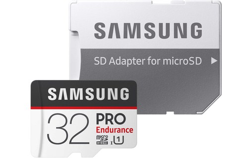 Samsung Carte microSD PRO Endurance 32 Go + adaptateur SD