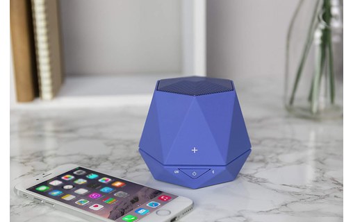 Enceinte Bluetooth portable TecPlus Geo Up - Bleue