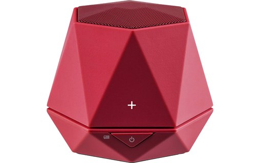 TecPlus Geo Up Rouge - Enceinte portable Bluetooth