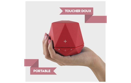 Enceinte Bluetooth portable TecPlus Geo Up - Rouge