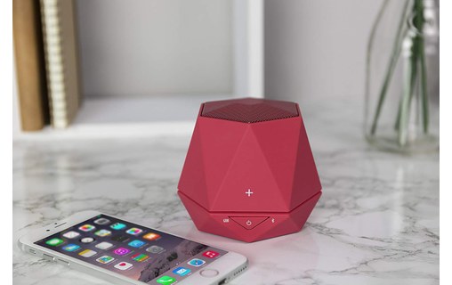 Enceinte Bluetooth portable TecPlus Geo Up - Rouge