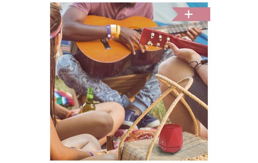 Enceinte Bluetooth portable TecPlus Geo Up - Rouge