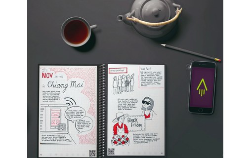 RocketBook Core Executive Noir (A5) - Cahier Intelligent Réutilisable