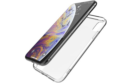 X-Doria Glass Plus Transparent - Coque en verre trempé pour iPhone XS Max